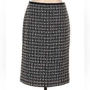 Talbots Classic Black and White Tweed Skirt